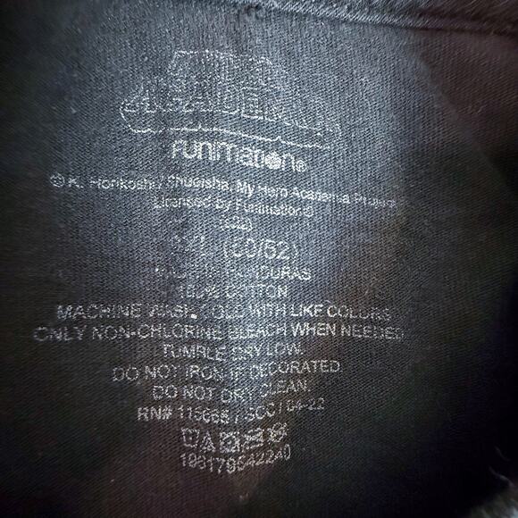 My Hero Academia Deku Graphic T-Shirt Black Size XL Funimation Anime Tee - Picture 3 of 6